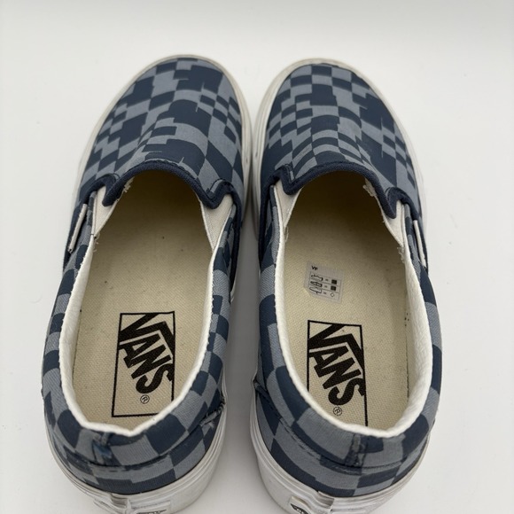 Vans WMNS‎ Gray Blue Checkered Platform - Picture 4 of 8